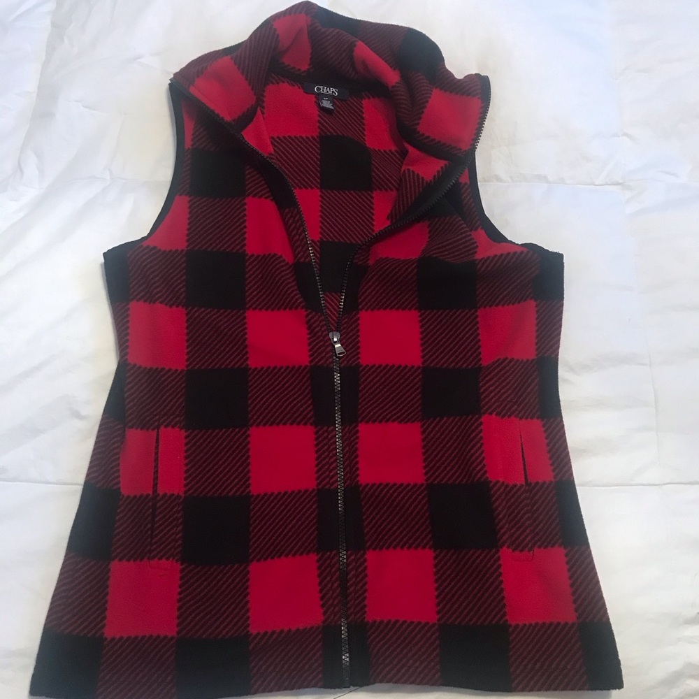 Chaps Buffalo Plaid vest